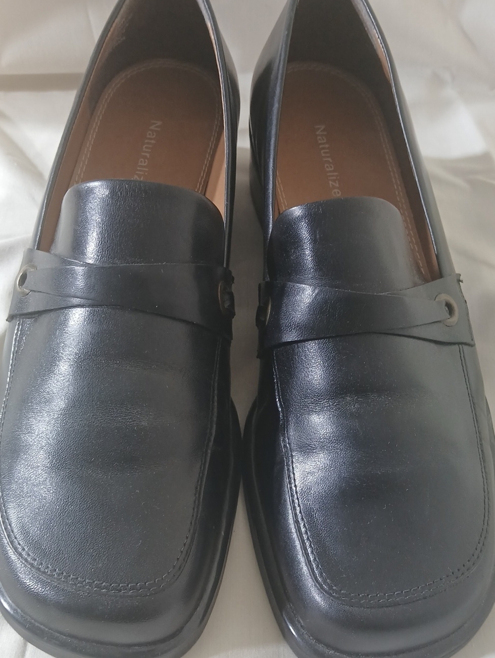 Naturalizer Black Leather Woma’s Penny Loafers